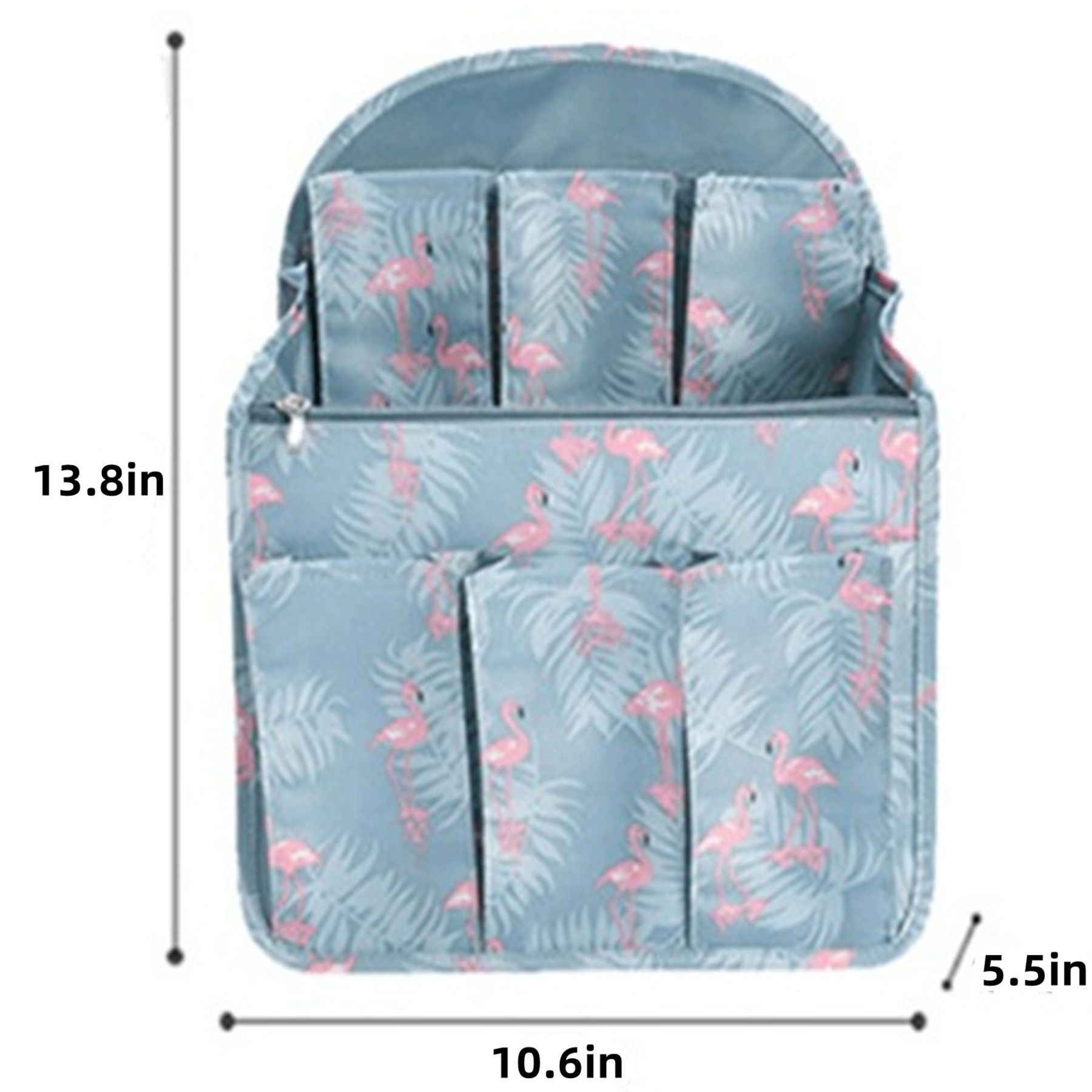 Unisex Nylon Backpack Travel Organizer Insert 2