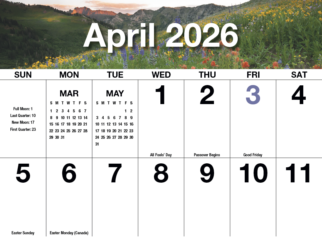 HotLine® Products Big Numbers Appointment Calendar - Stapled 22