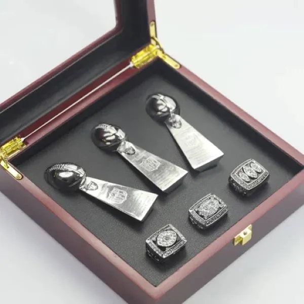 3 Las Vegas (Oakland) Raiders championship ring set 3