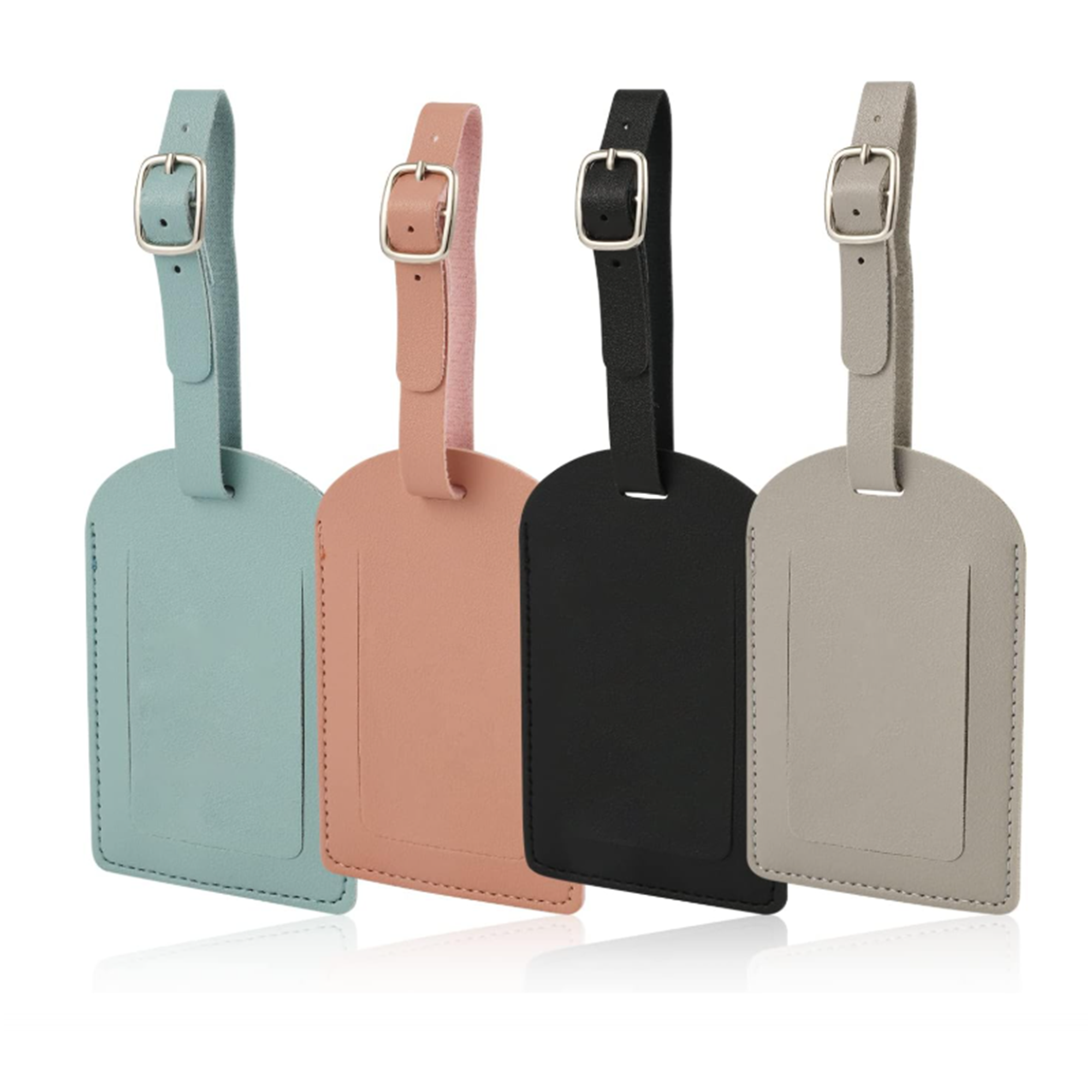 Thickened PU Flip - Style Luggage Tag with Pocket 1
