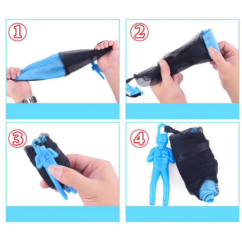 Kids Hand Throwing Parachute Toy Soldier 1