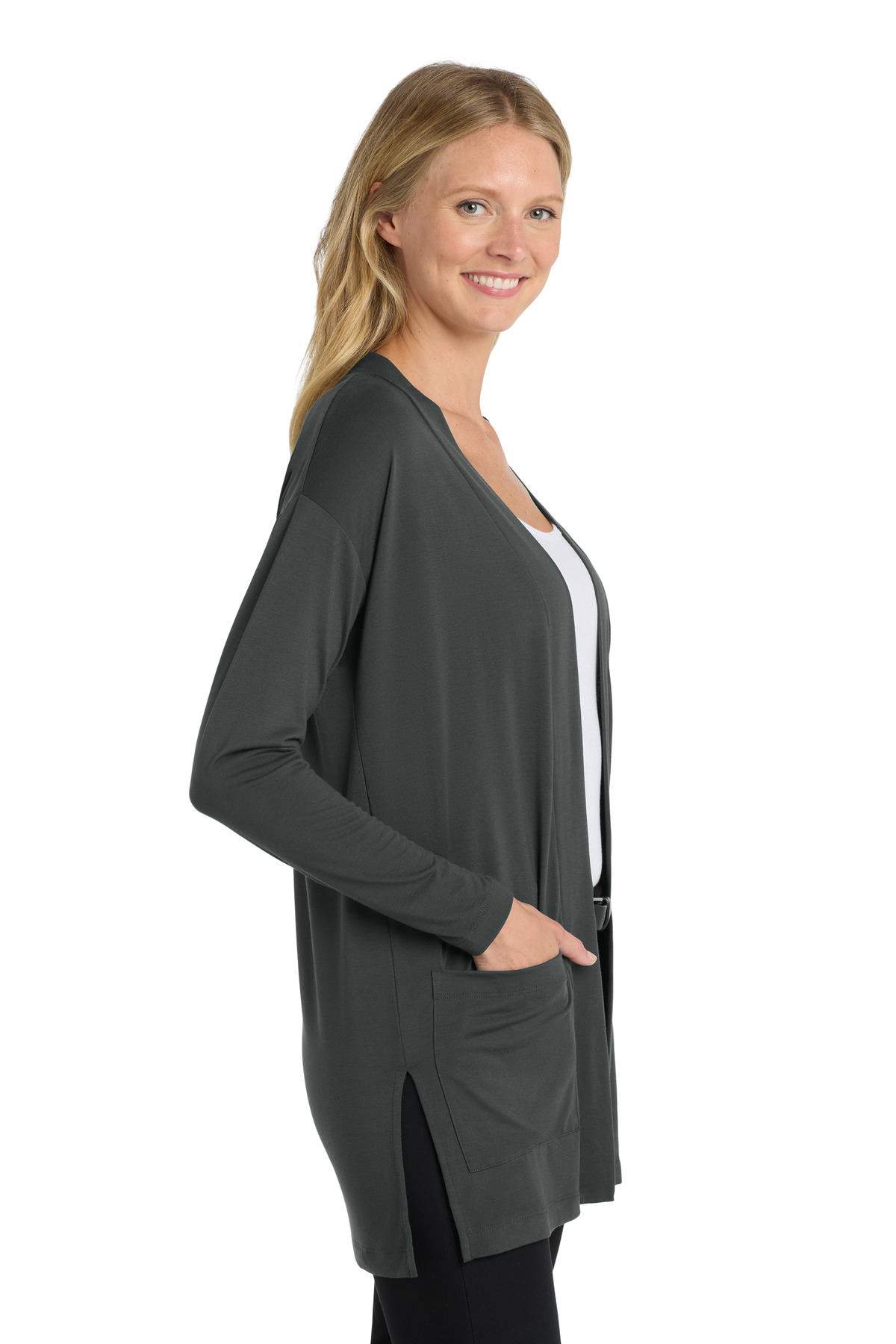 Port Authority Women's Concept Long Pocket Cardigan . LK5434 2