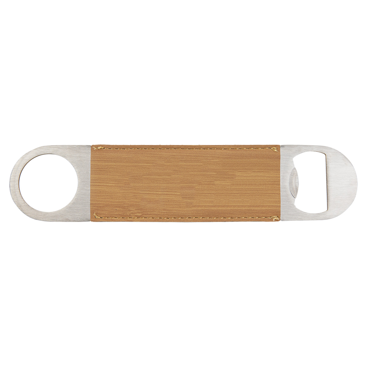 Bamboo Leatherette Bottle Opener 3