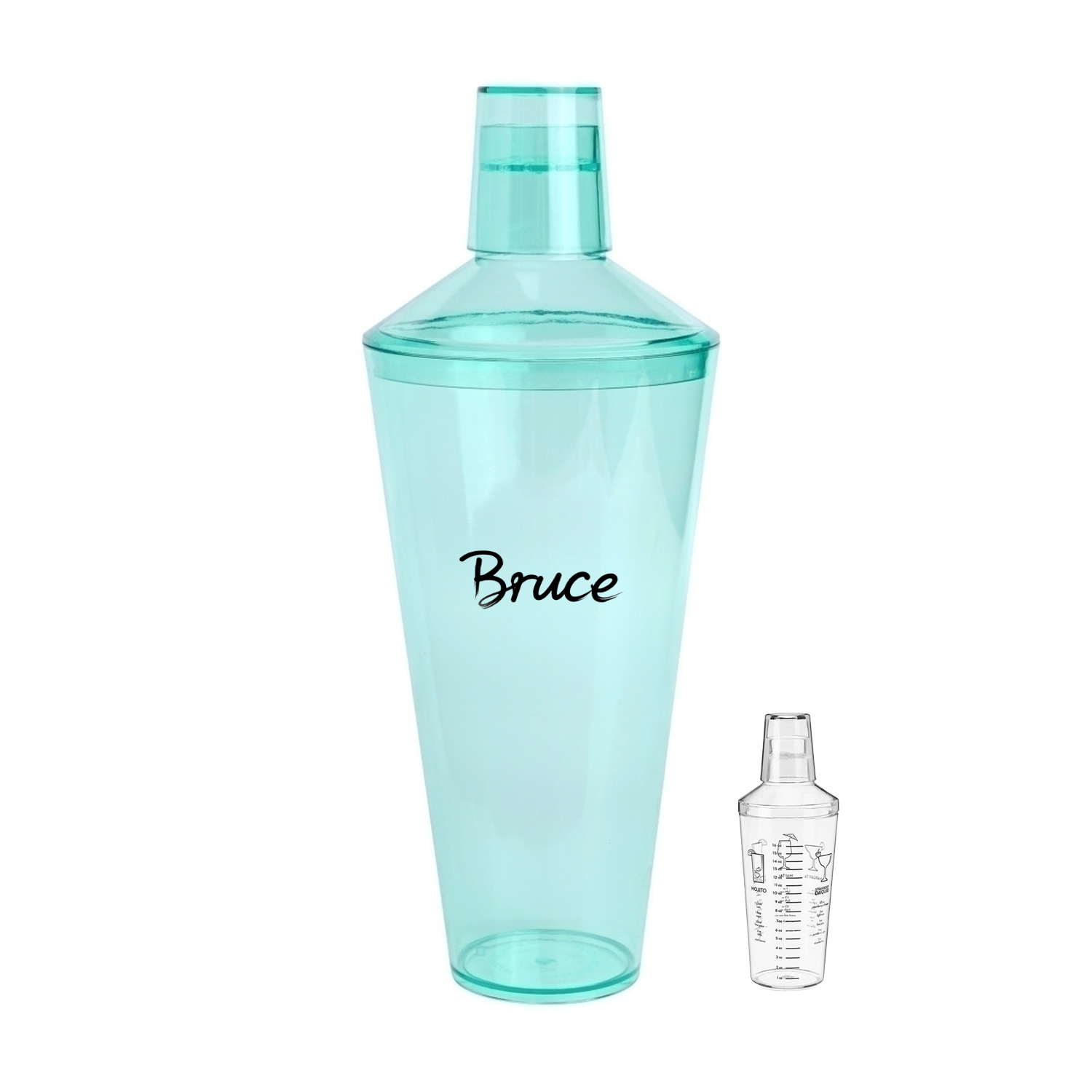 19 oz Plastic Clear Cocktail Shaker 2
