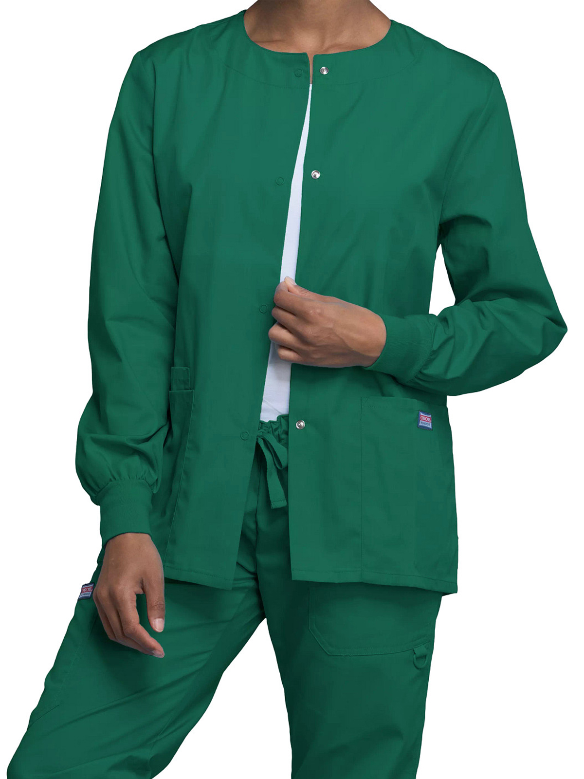 Cherokee - Workwear Originals - Women's 3-Pocket Snap Front Jacket 64