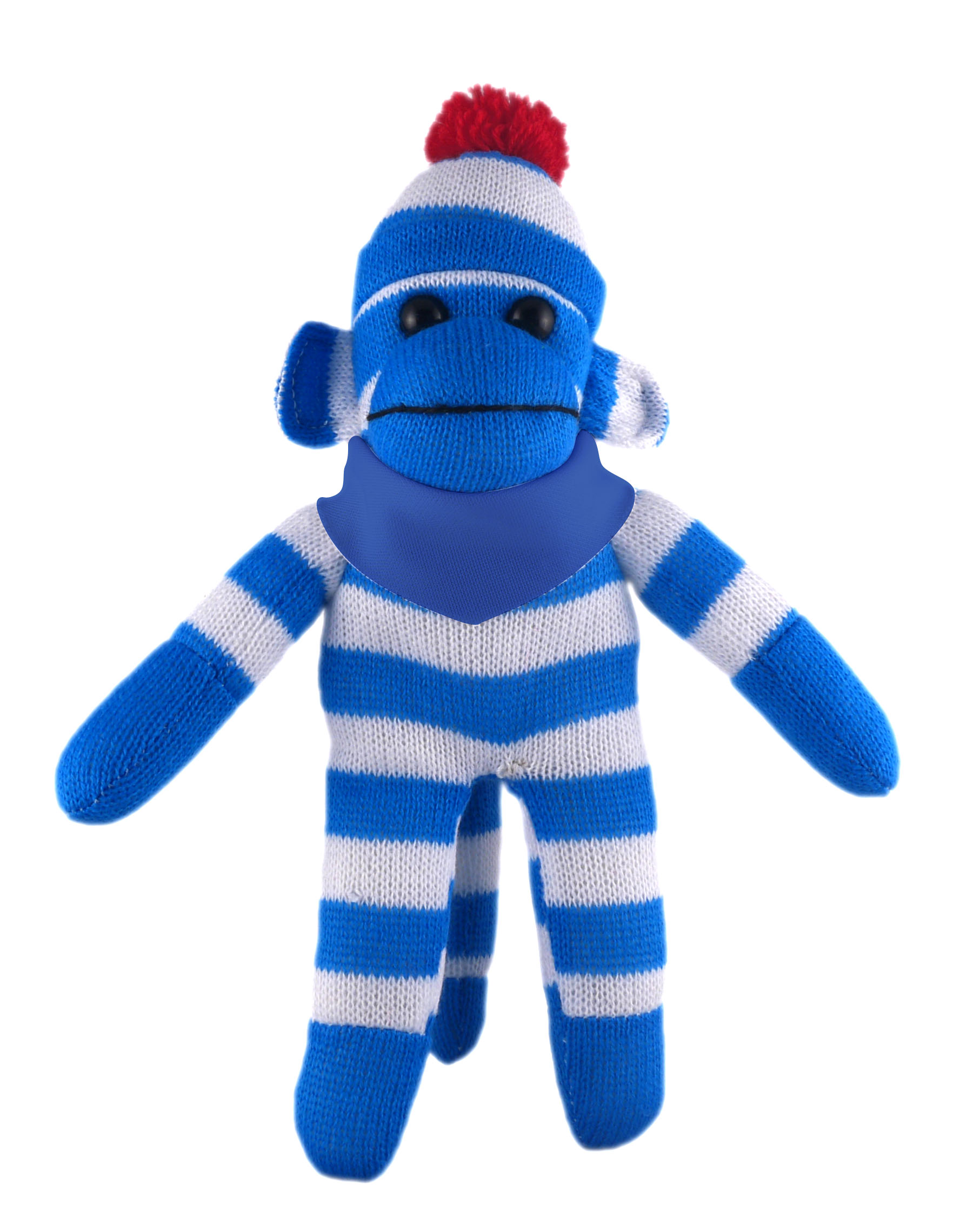Blue Sock Monkey (Plush) with Bandana 5