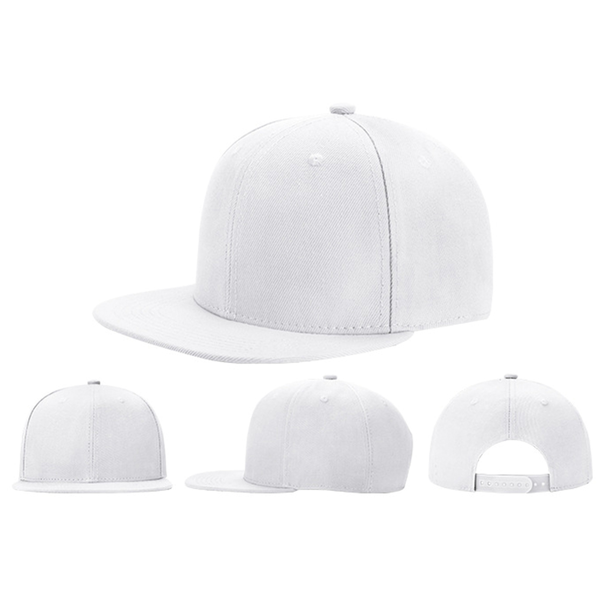 Flat Brim Snapback Cap 6