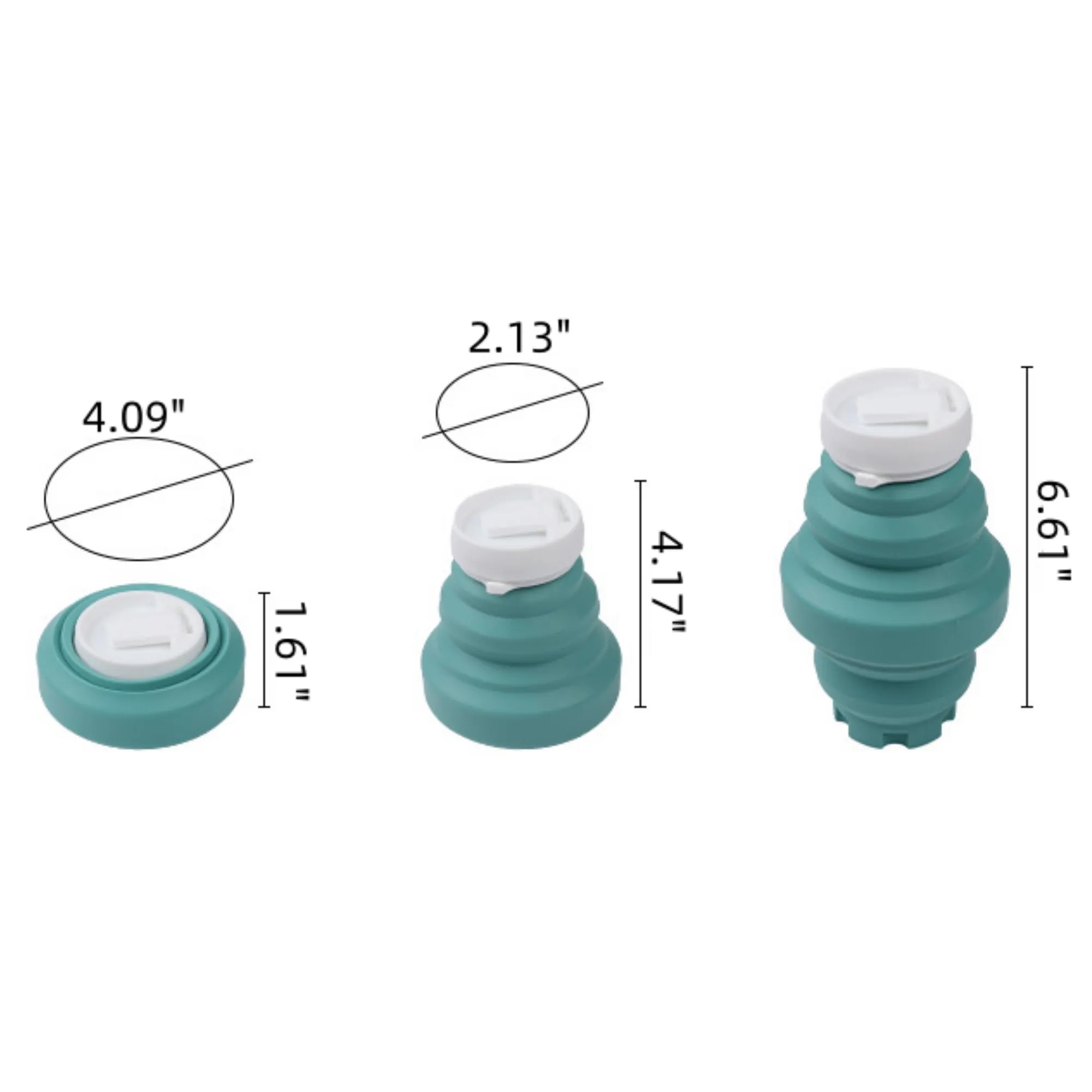 18oz Double-Fold Silicone Water Cup 4