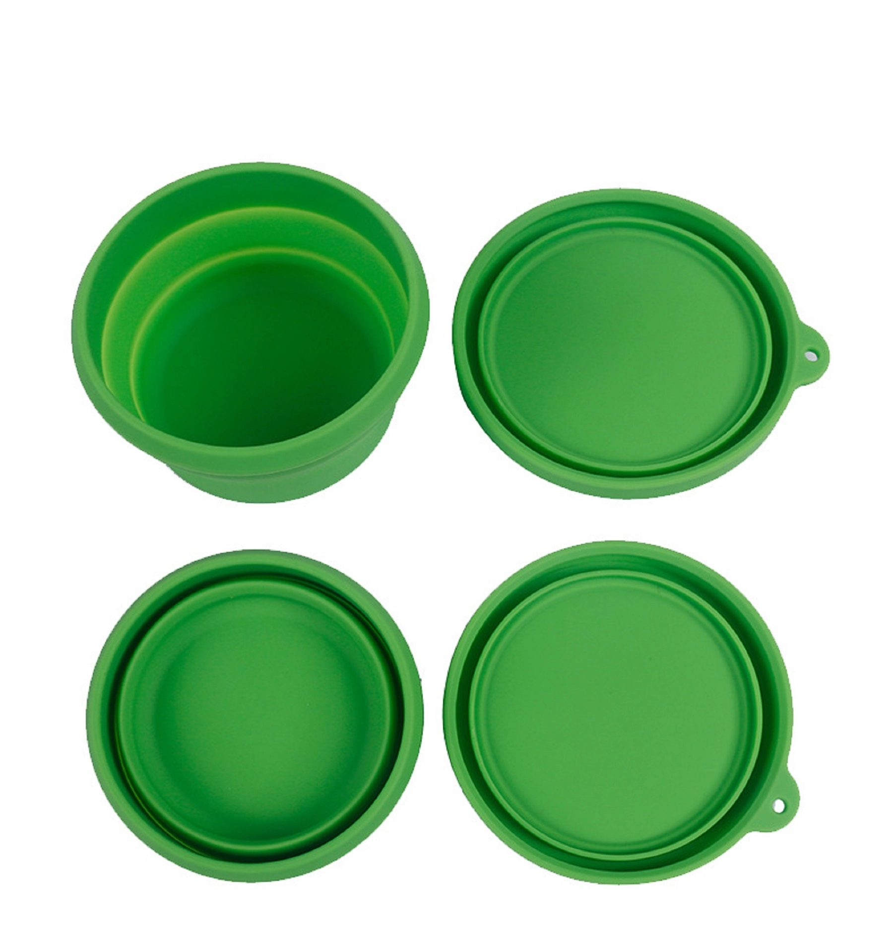 Solid Colored Silicone Bowl with Lid 5