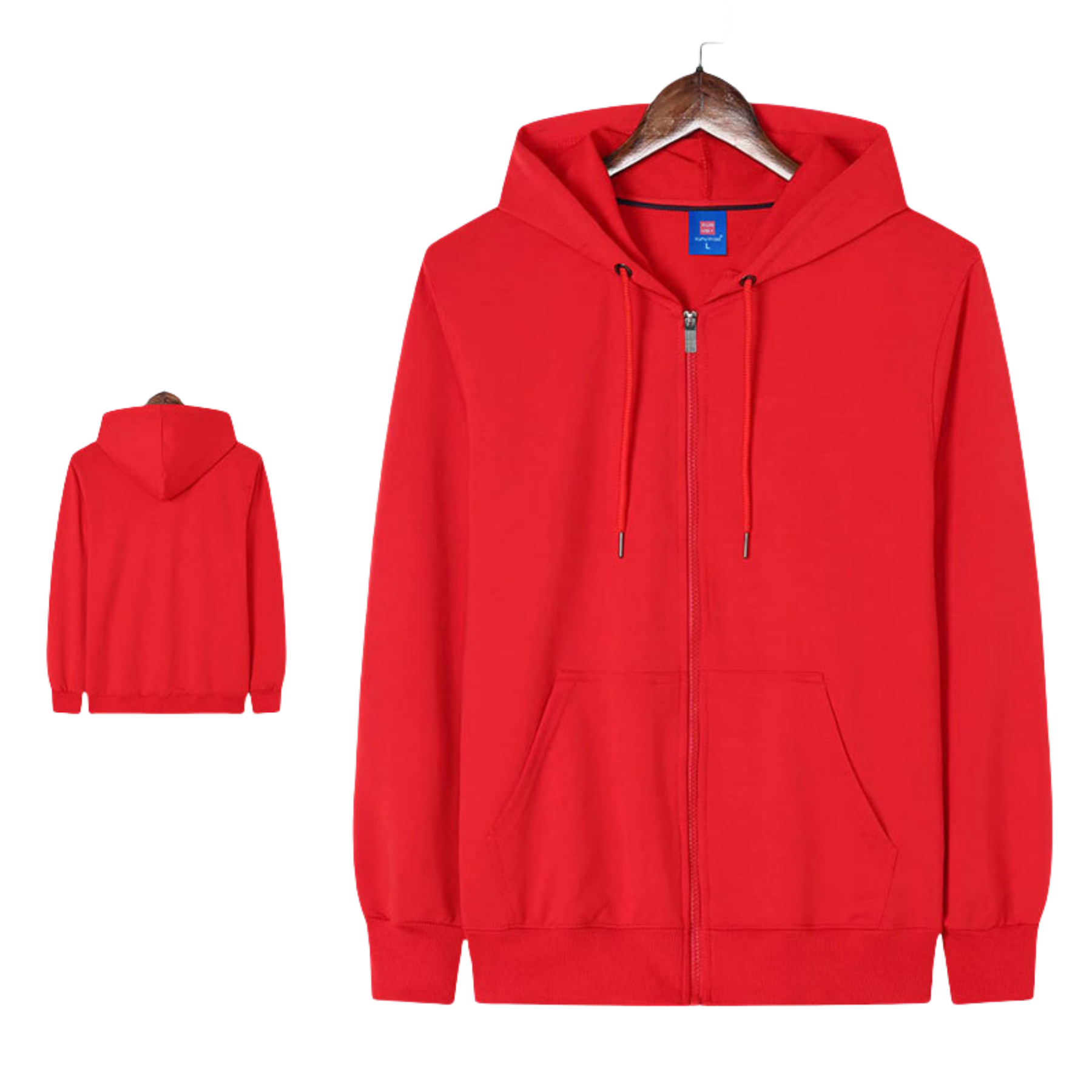 Full Zip cotton Pullover drawstring hooded Loose Fit hoodie, custom hoodie or sweatshirt with logo imprint 9