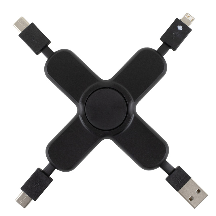 "PLAY & CHARGE 2.0" 5-in-1 Cell Phone Charging Cable Spinner 3