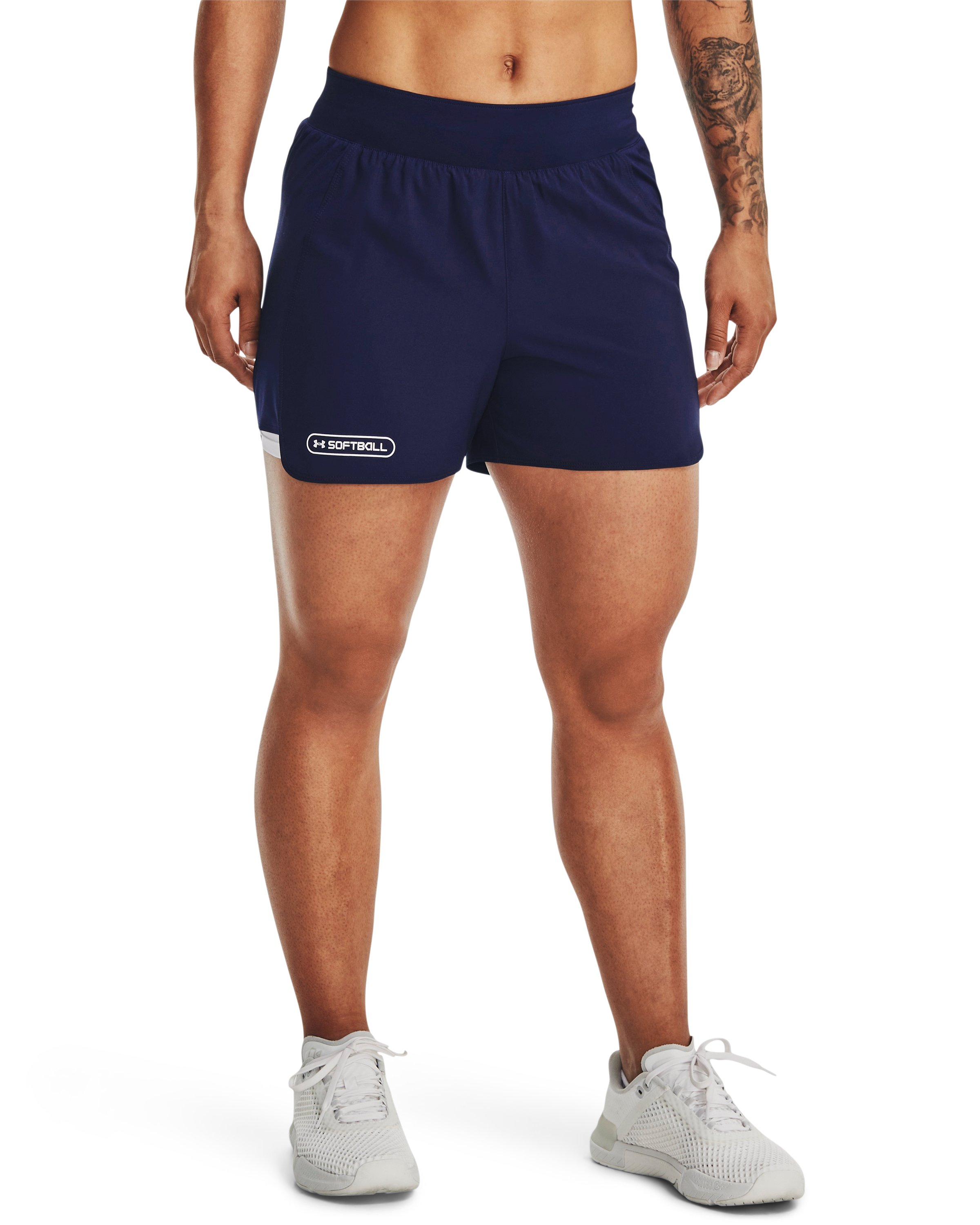 UA 2-in-1 Women's Softball Shorts 4