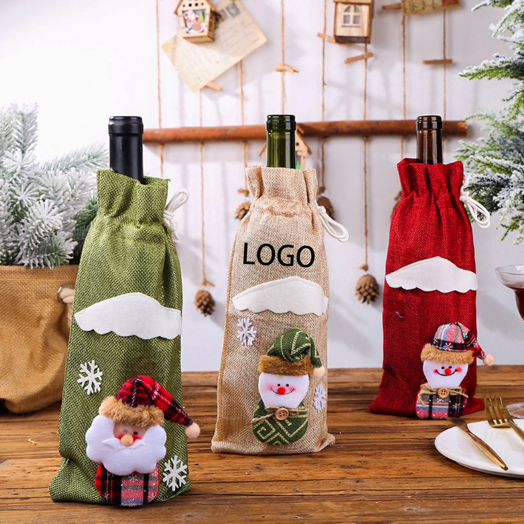 Burlap Wine Bags 3