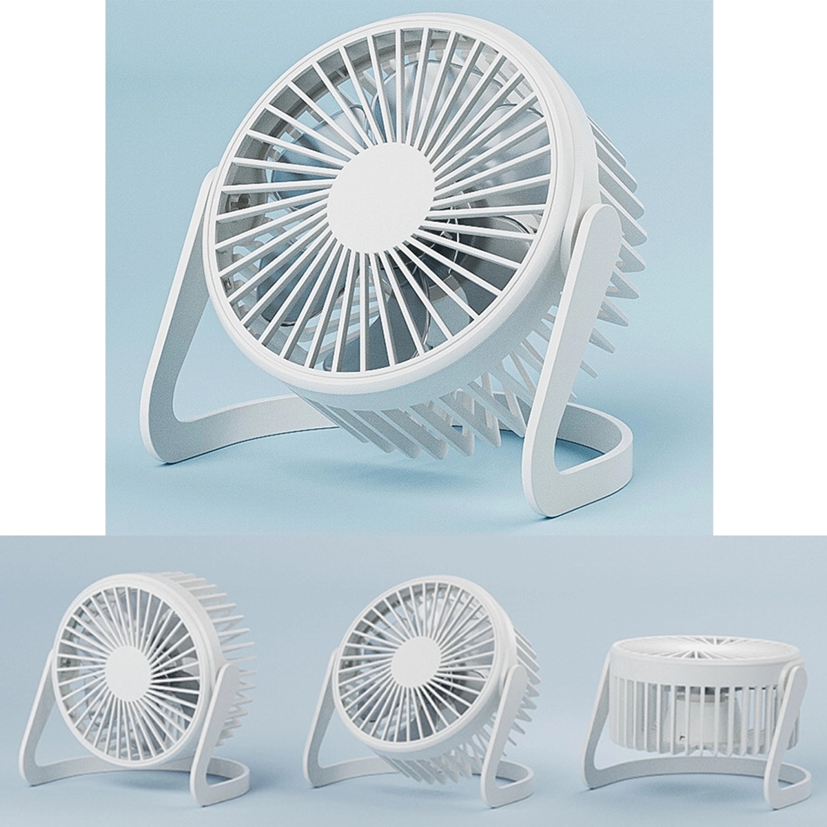 Mini Personal 2 Speeds Small Desktop Fan 2