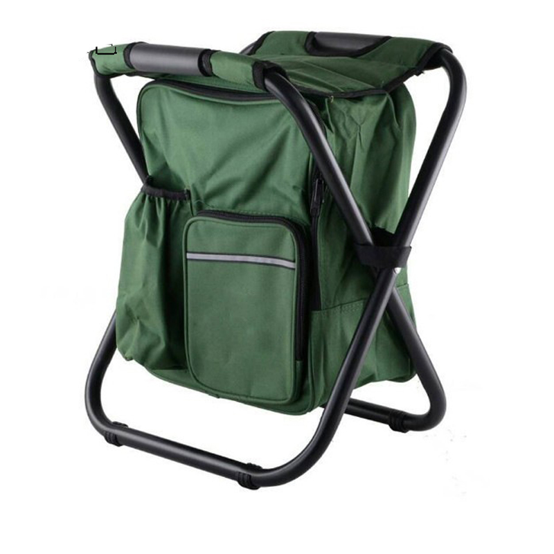 Outdoor Folding Backpack Insulated Cooler Chair 11
