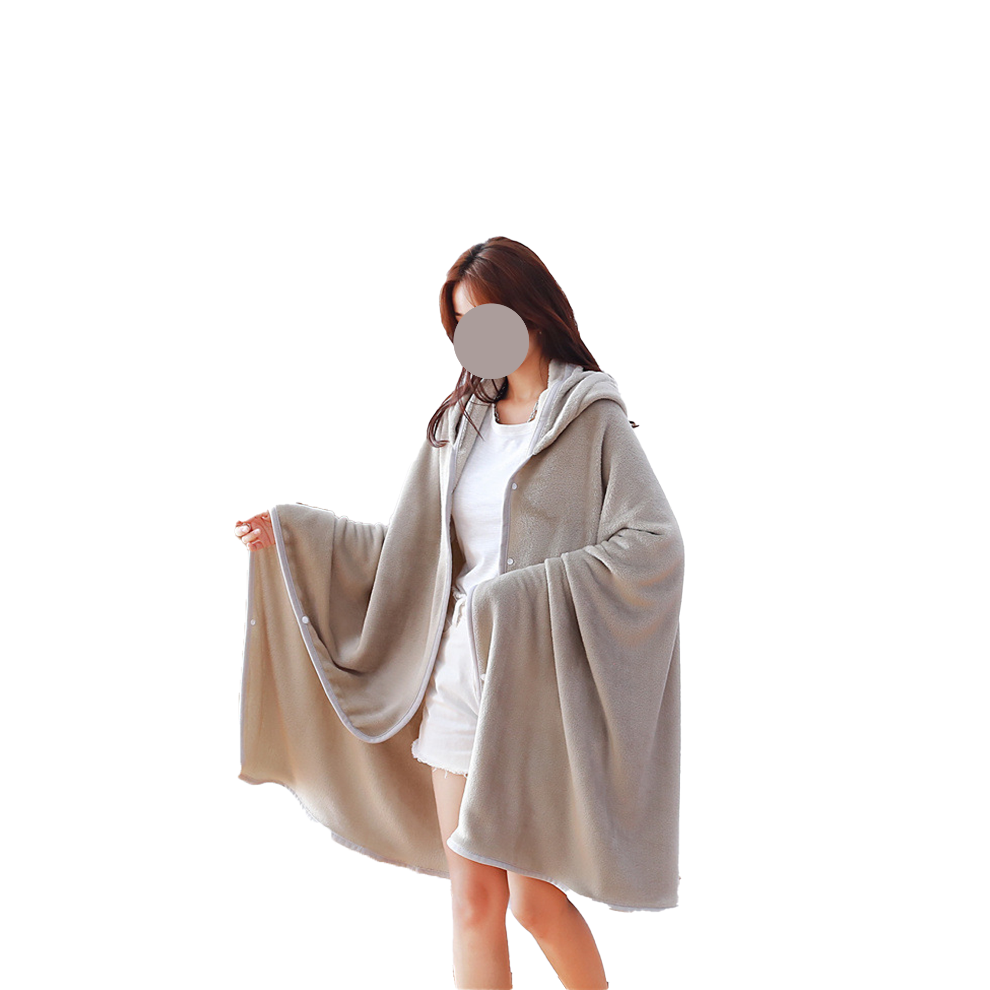 Wearable Blanket Hoodie for Adults MOQ20 4