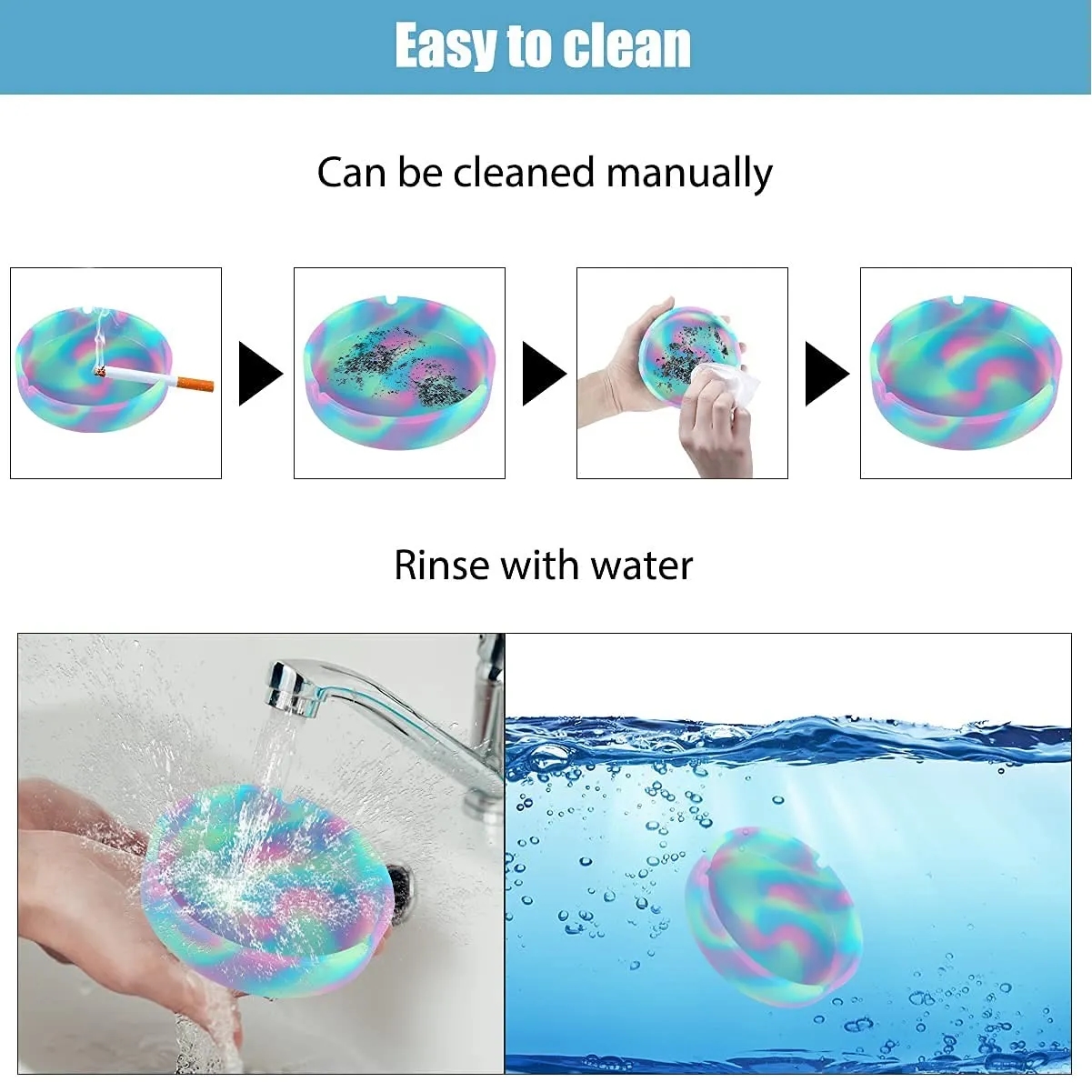 Silicone Ashtray for Cigarettes Cigar 3