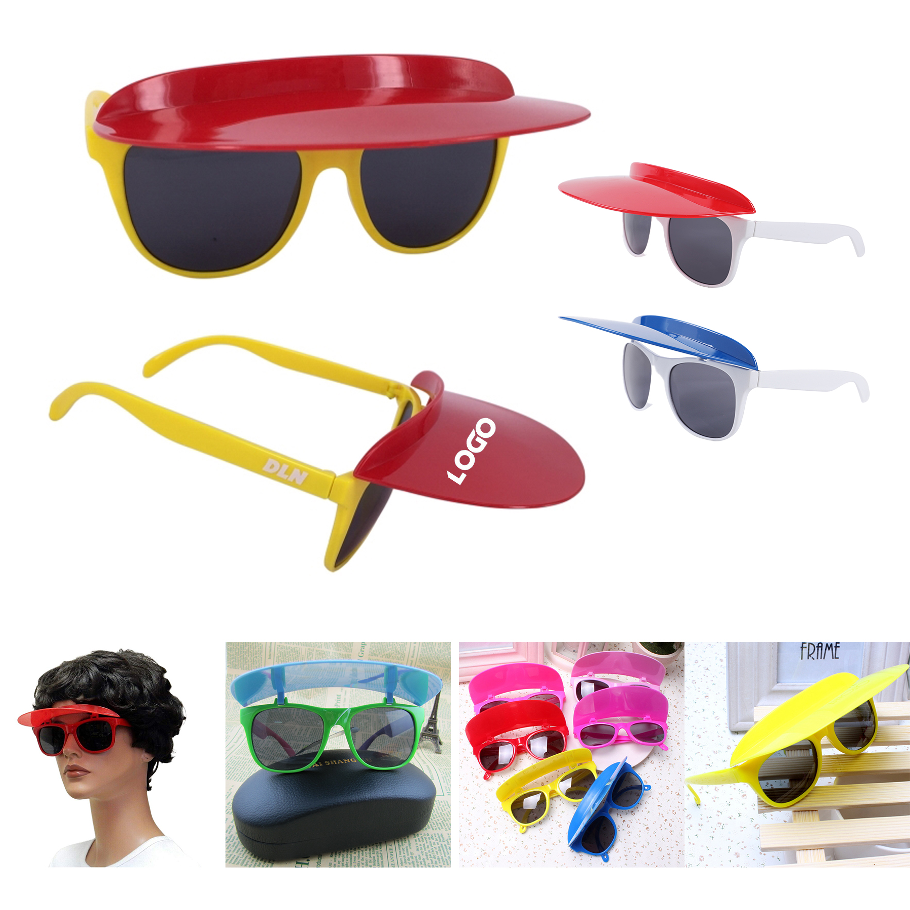 Two-tone visor sunglasses 2