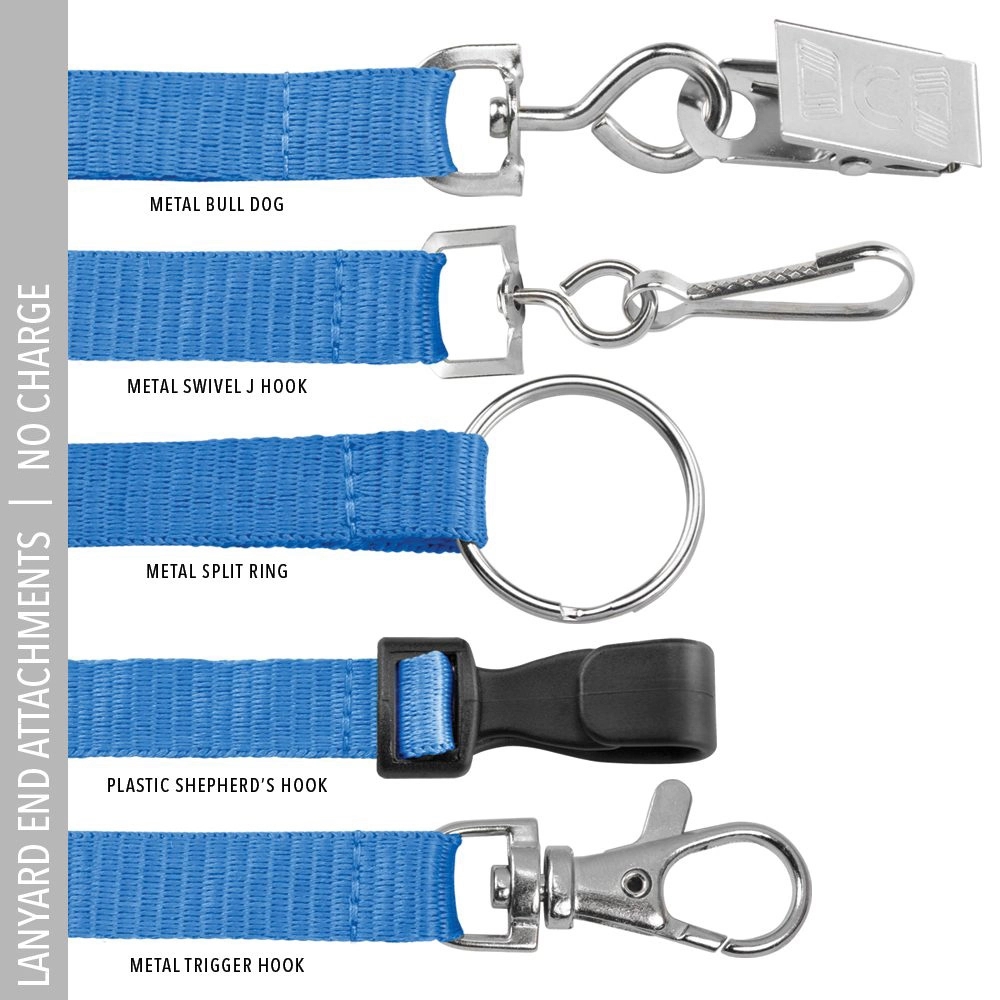 5/8" Two Tone Silk Screen Lanyard 2