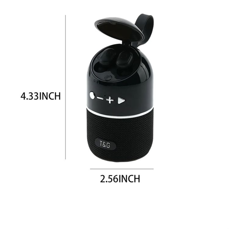 Portable Bluetooth Speaker with Wireless Sports Headphones 3