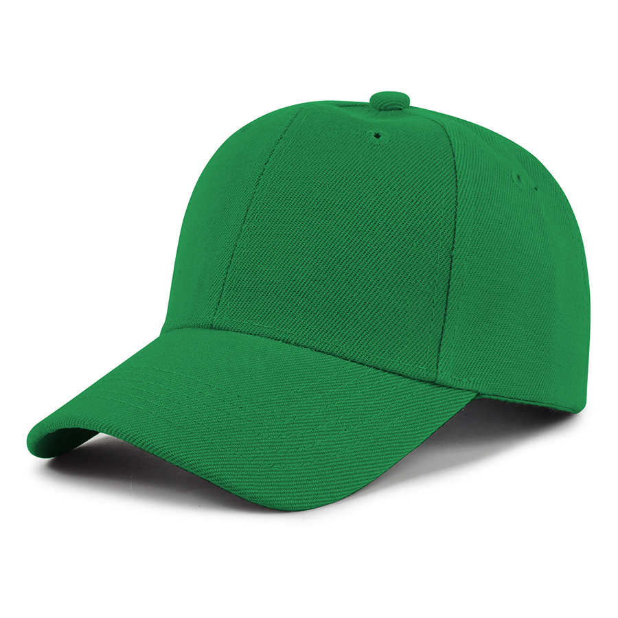 Kids' Stock Solid Color Polyester 6-Panel Cap 12