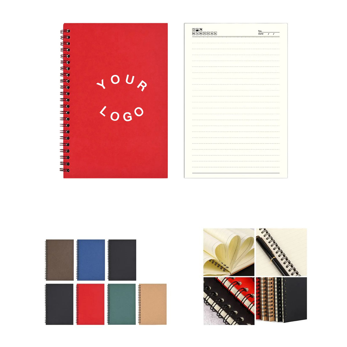 Office Spiral Notepad with Sturdy Cover 4