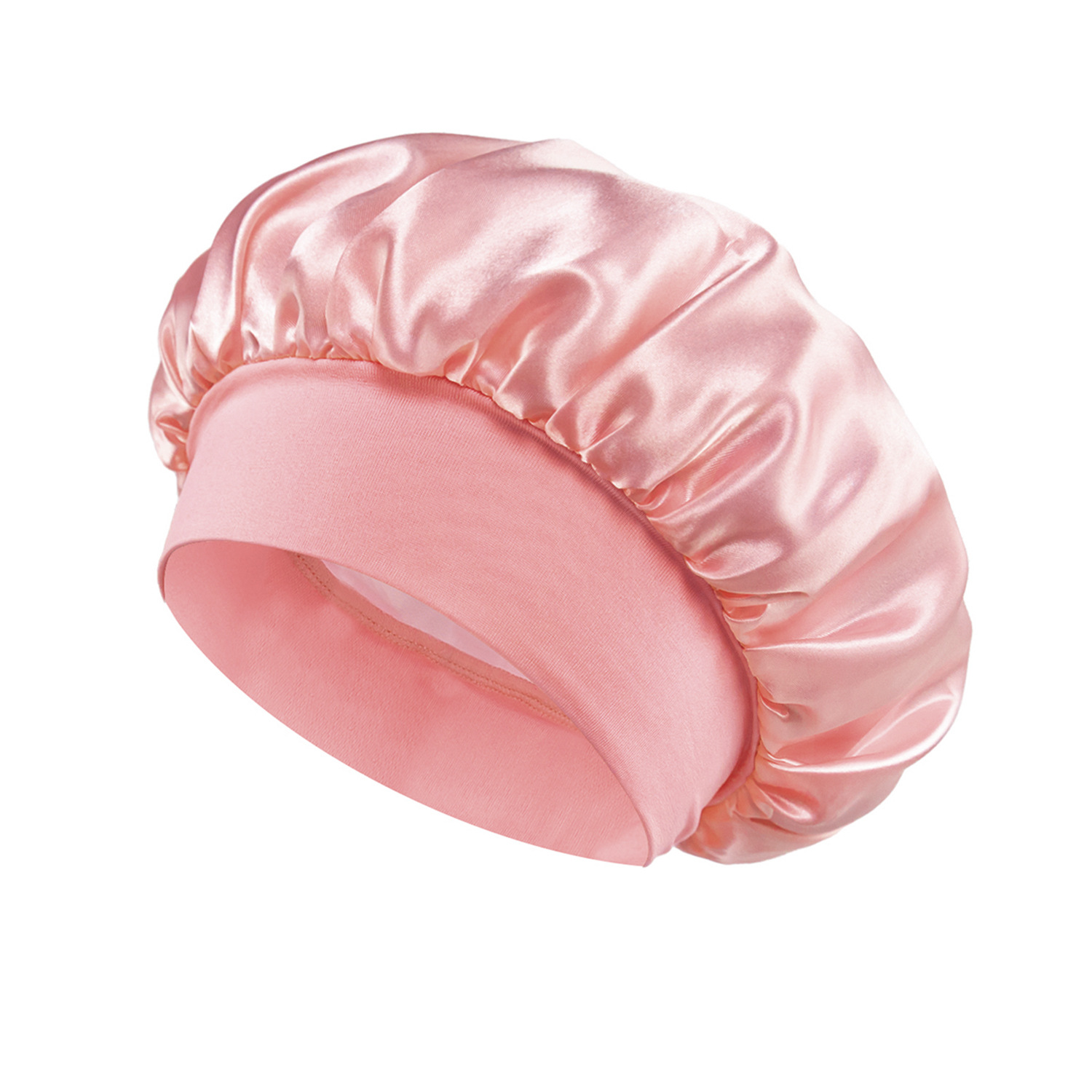 Silk Satin Sleep Hair Bonnet w/ Wide Edge for Women 9