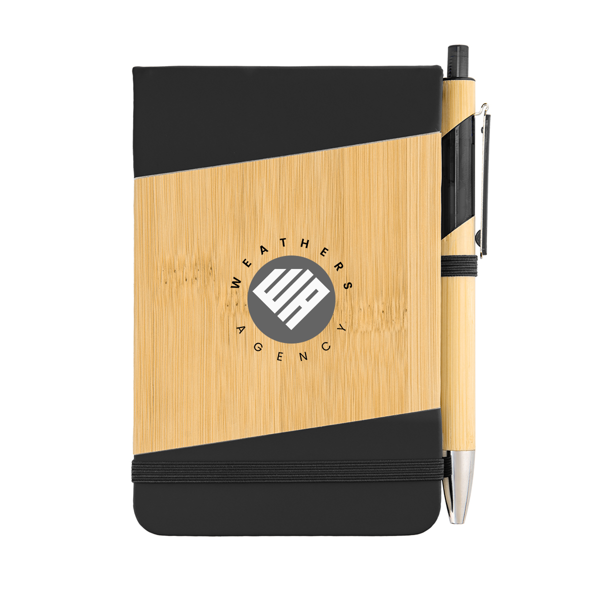 Bamboo Look Jotter & Pen 16