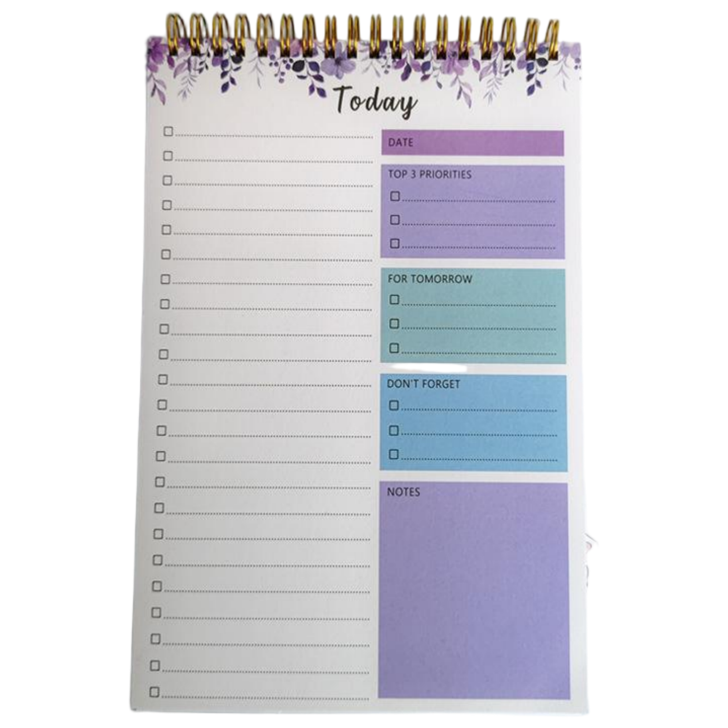 52 Sheets B5 Spiral Weekly Planner Notebook 9