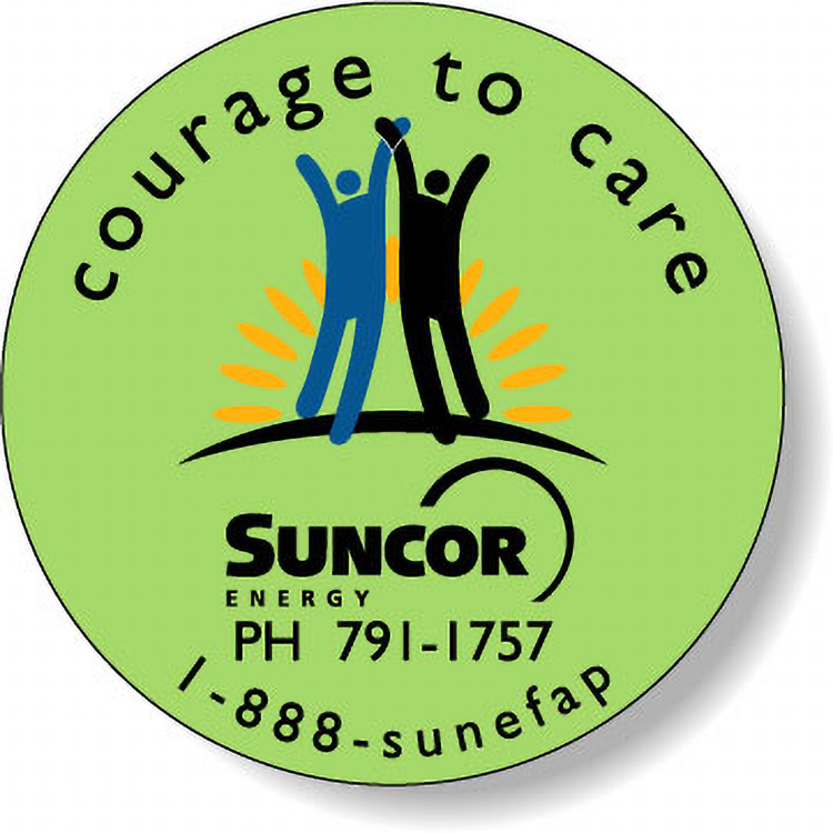 Fluorescent Green Flexo-Printed Stock Circle Roll Labels (3.5" Dia.)