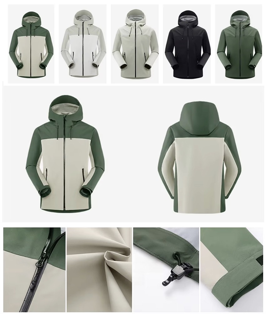 Men's High-performance 3L Hard Shell Waterproof Rain Jacket 3