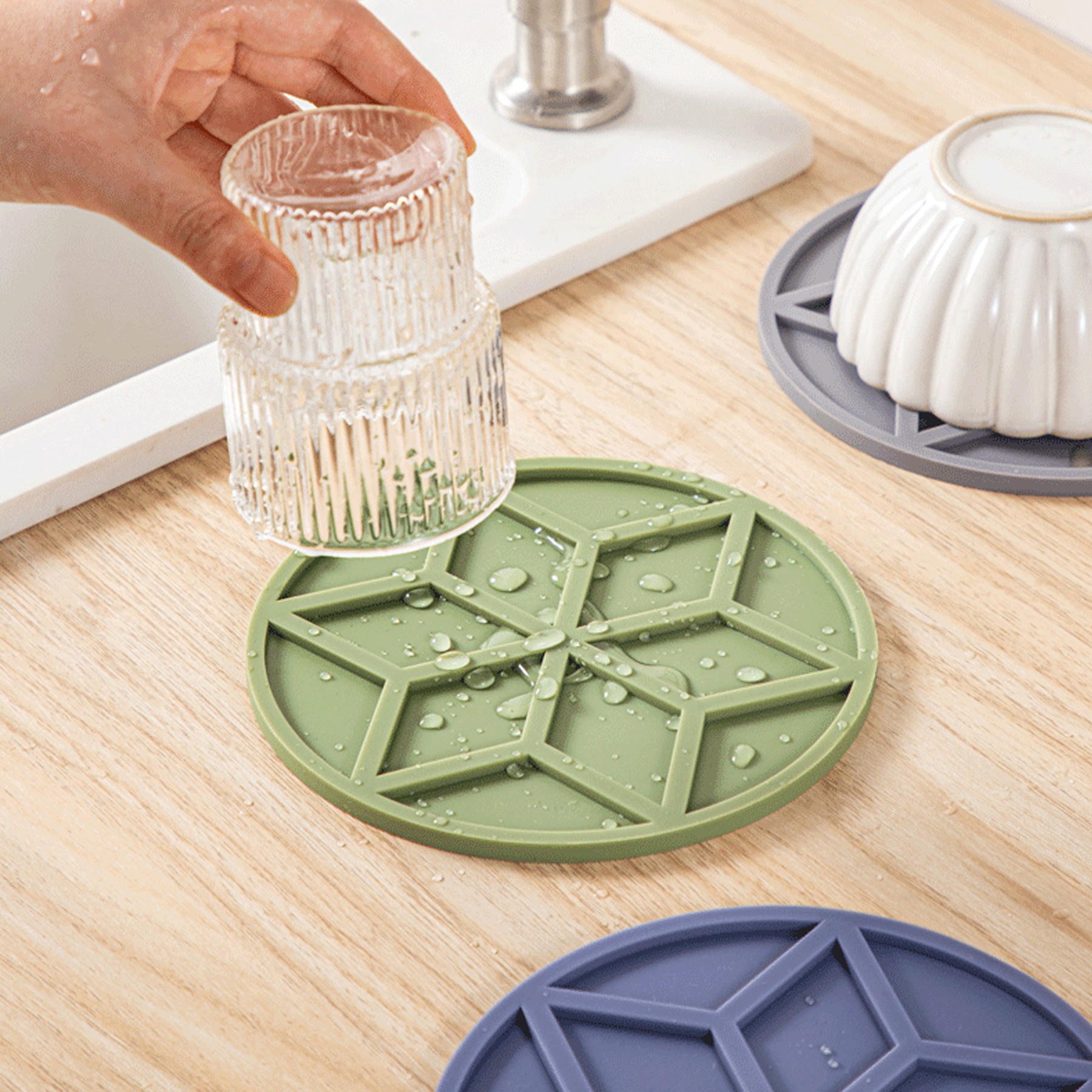 Heat Proof Silicone Table Mat Cup Coaster 5