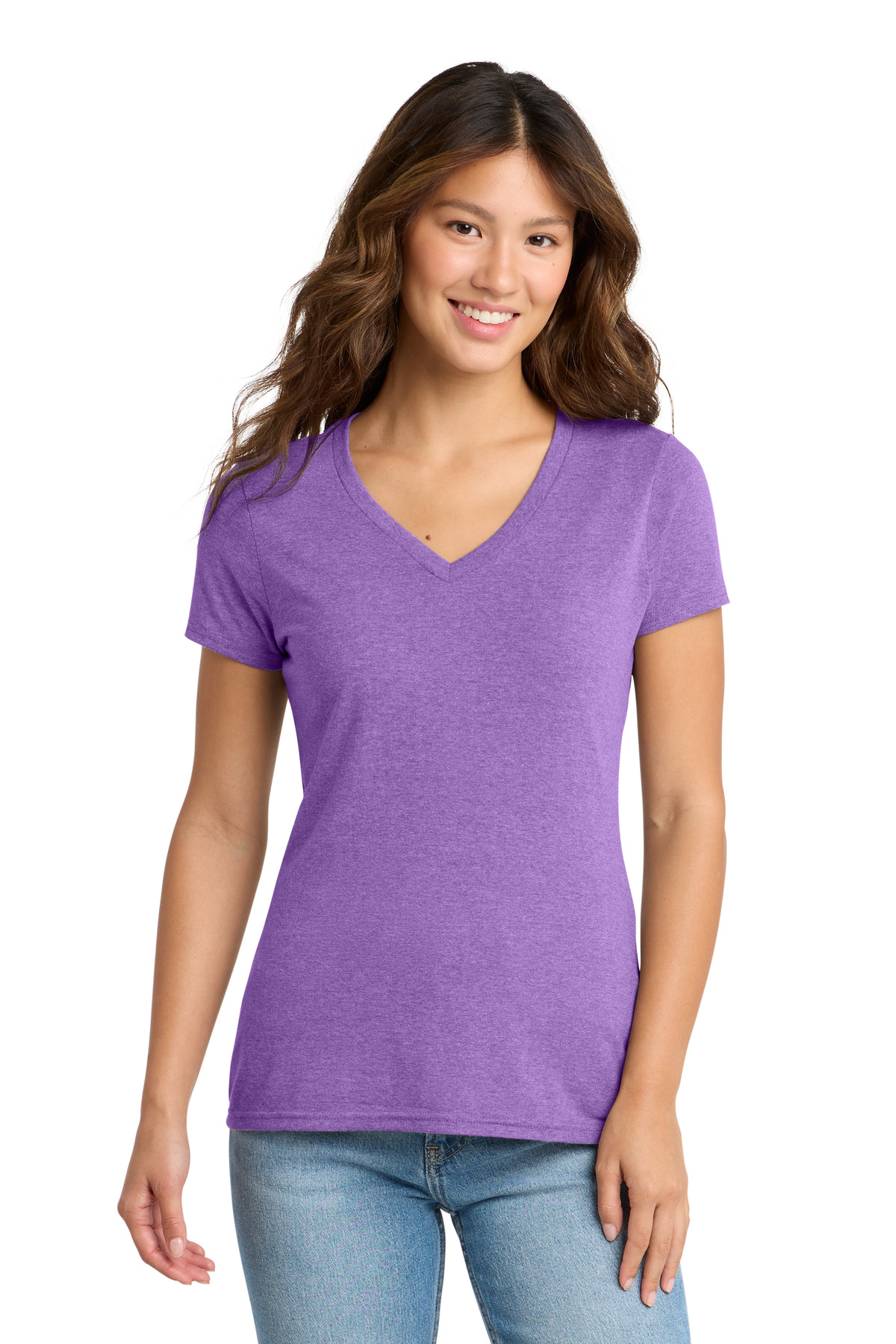 Port & Co Women's Tri-Blend V-Neck Tee. LPC330V 3