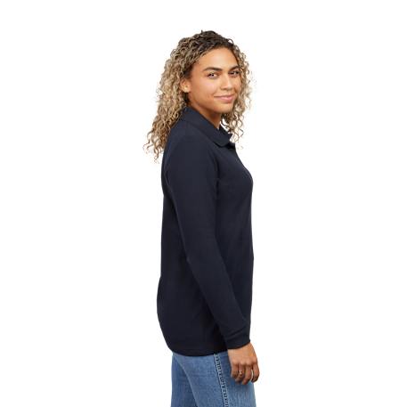 PALO Long Sleeve 100% Cotton Pique Polo - Women's 69