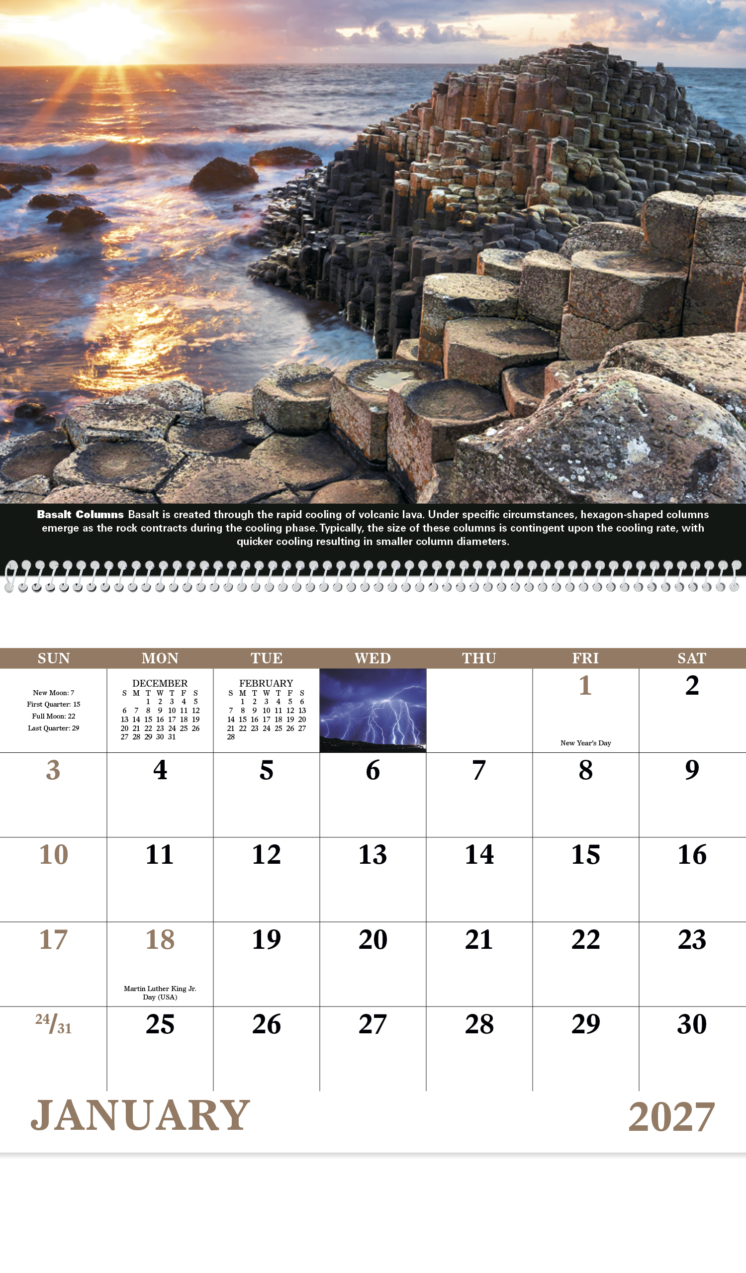 Good Value™ The Power of Nature - Spiral Calendar 21