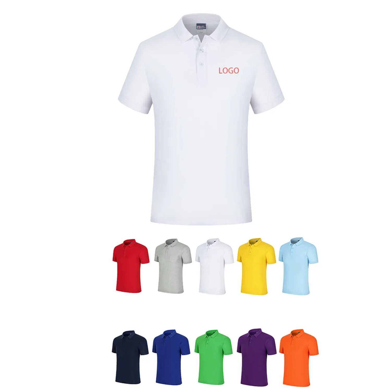 Customized Pure Cotton Summer Polo Shirt 6