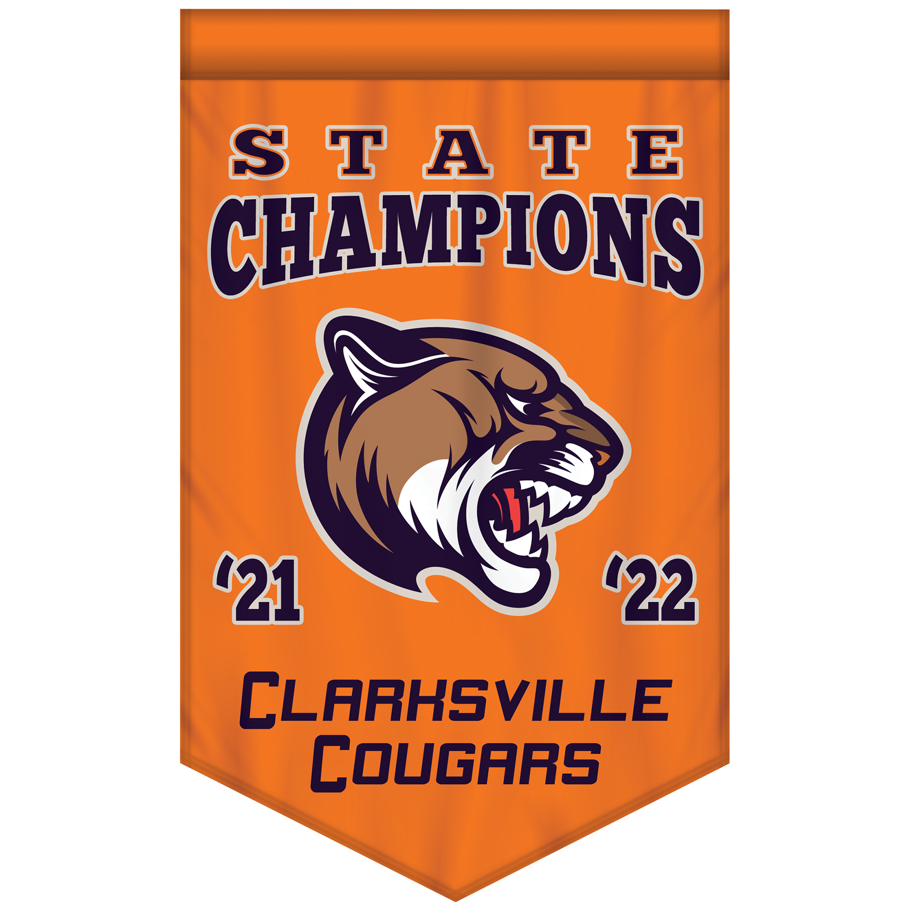 2' x 3' Championship Banner Single Sided V-Cut 4