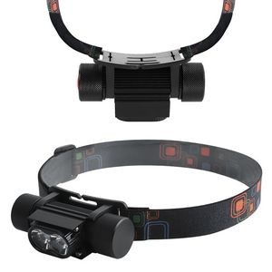 Headlamp Flashlight With 5 Lighting Modes And Elastic Band 12