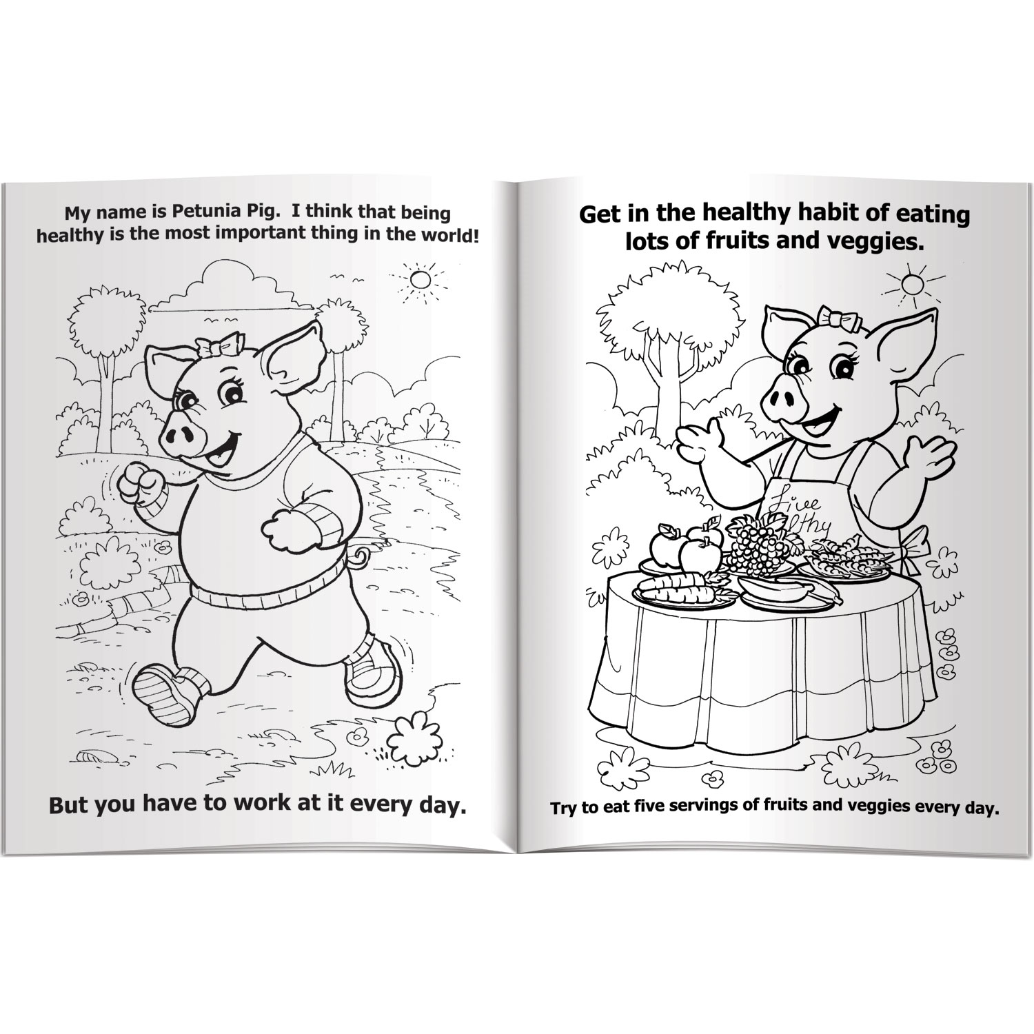 Coloring Book - Live a Healthy Way Every Day 6