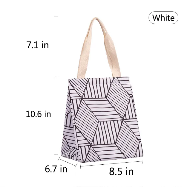 8.46" Lunch Picnic Tote Handbag 4