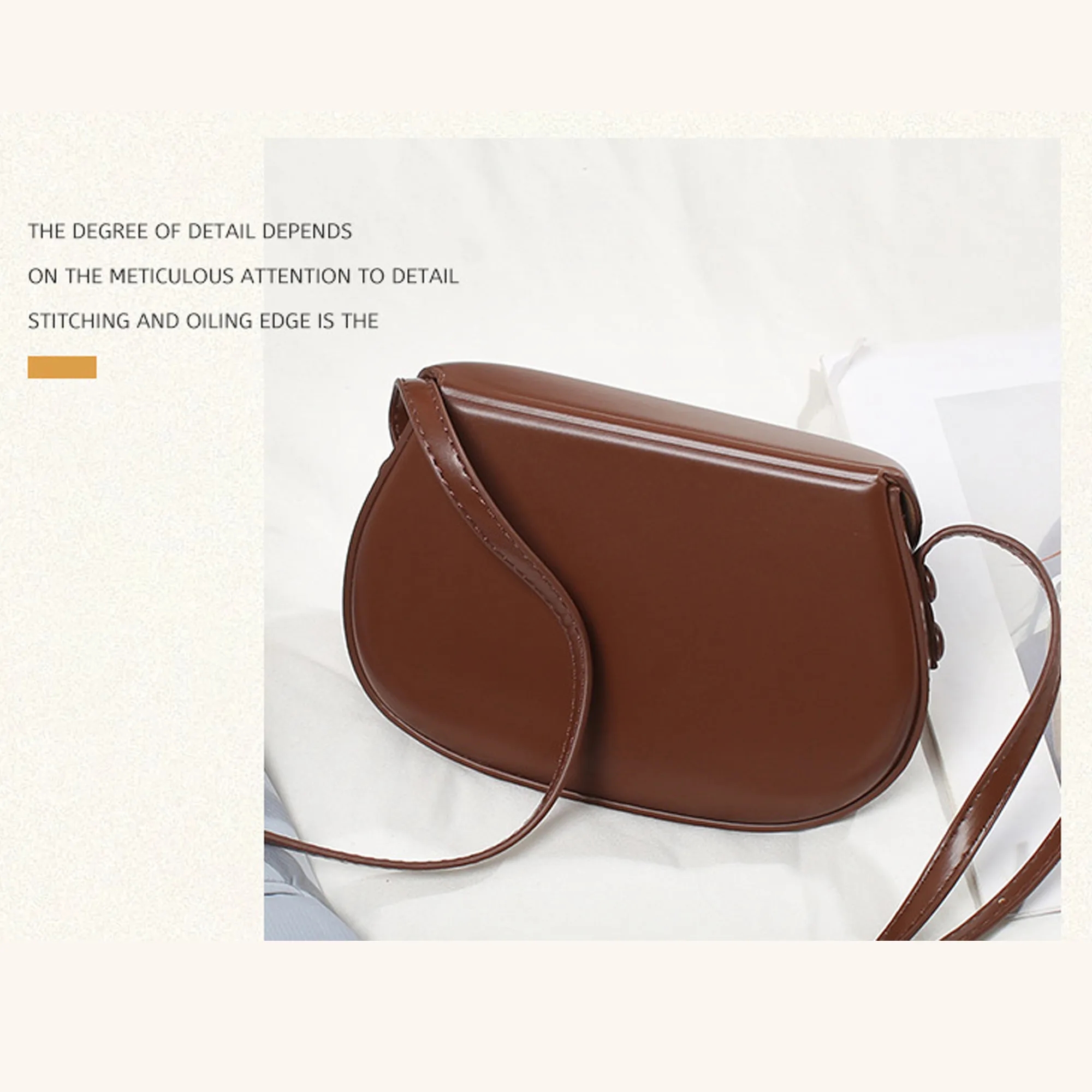 Leather Crossbody Saddle Bag 10
