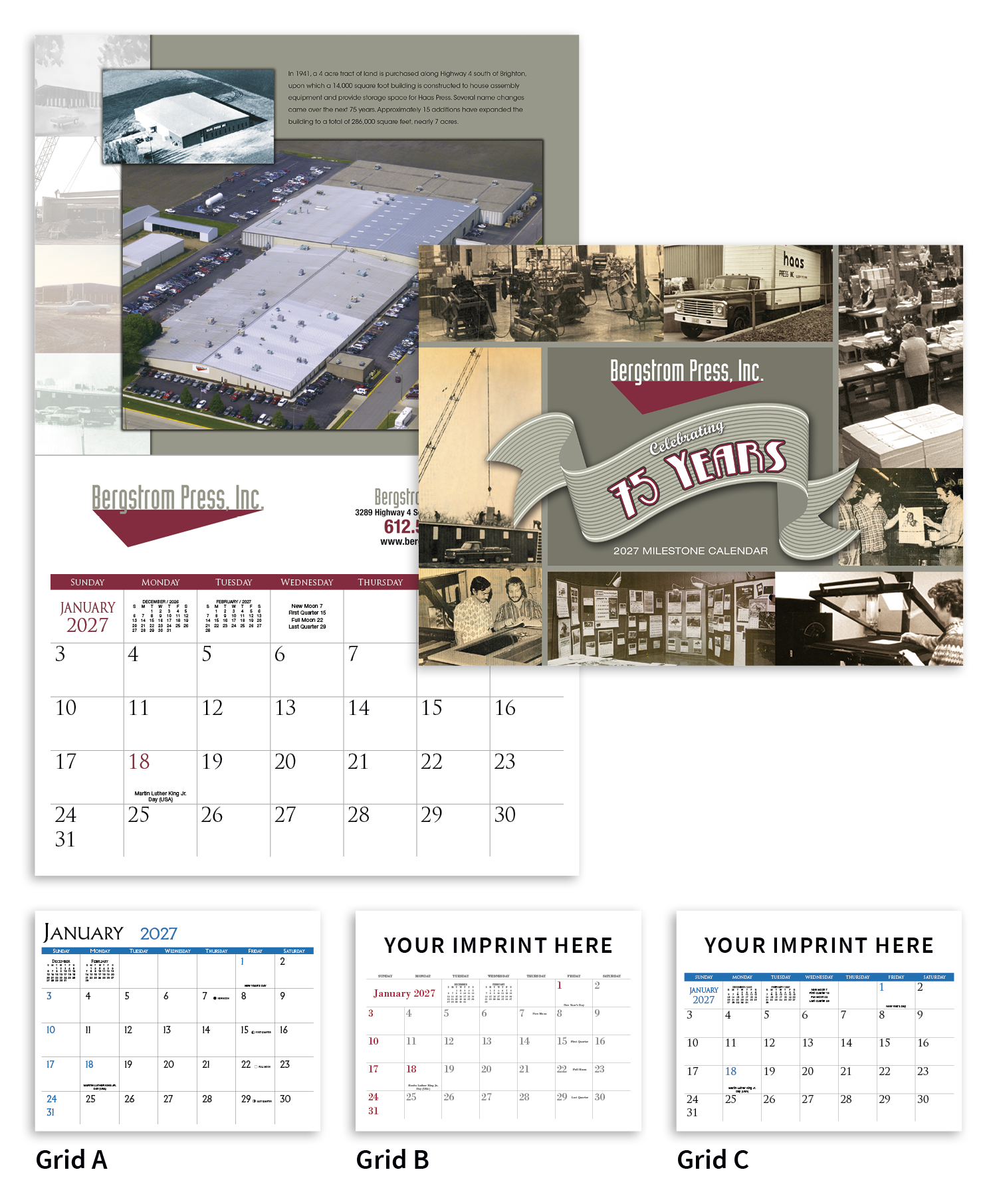 Triumph® Calendars Small Quantity Custom - Stapled Calendar 50