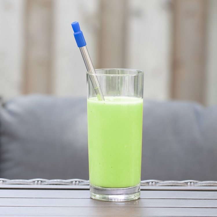 "Eco-Collapsible Straw" 8" Reusable Stainless Steel Straw 16