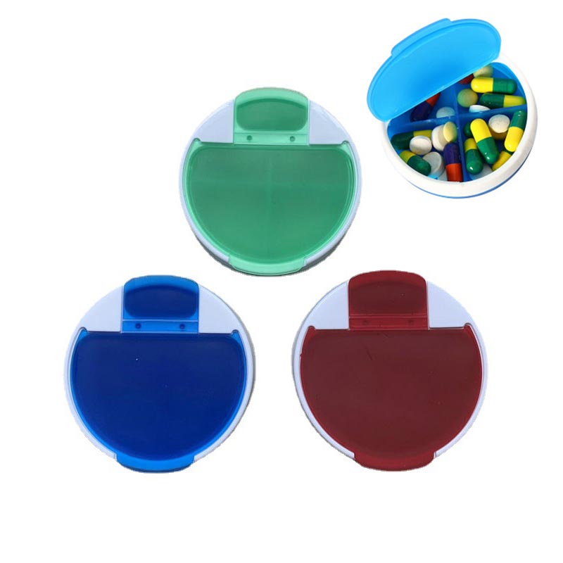 Round Pill Organizer With 4 Compartments 3