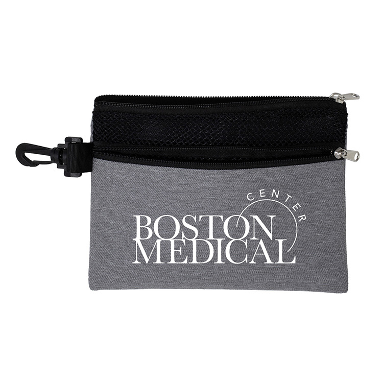 7" W x 5" H "SANTORINI" Mesh Zipper Pouch 8