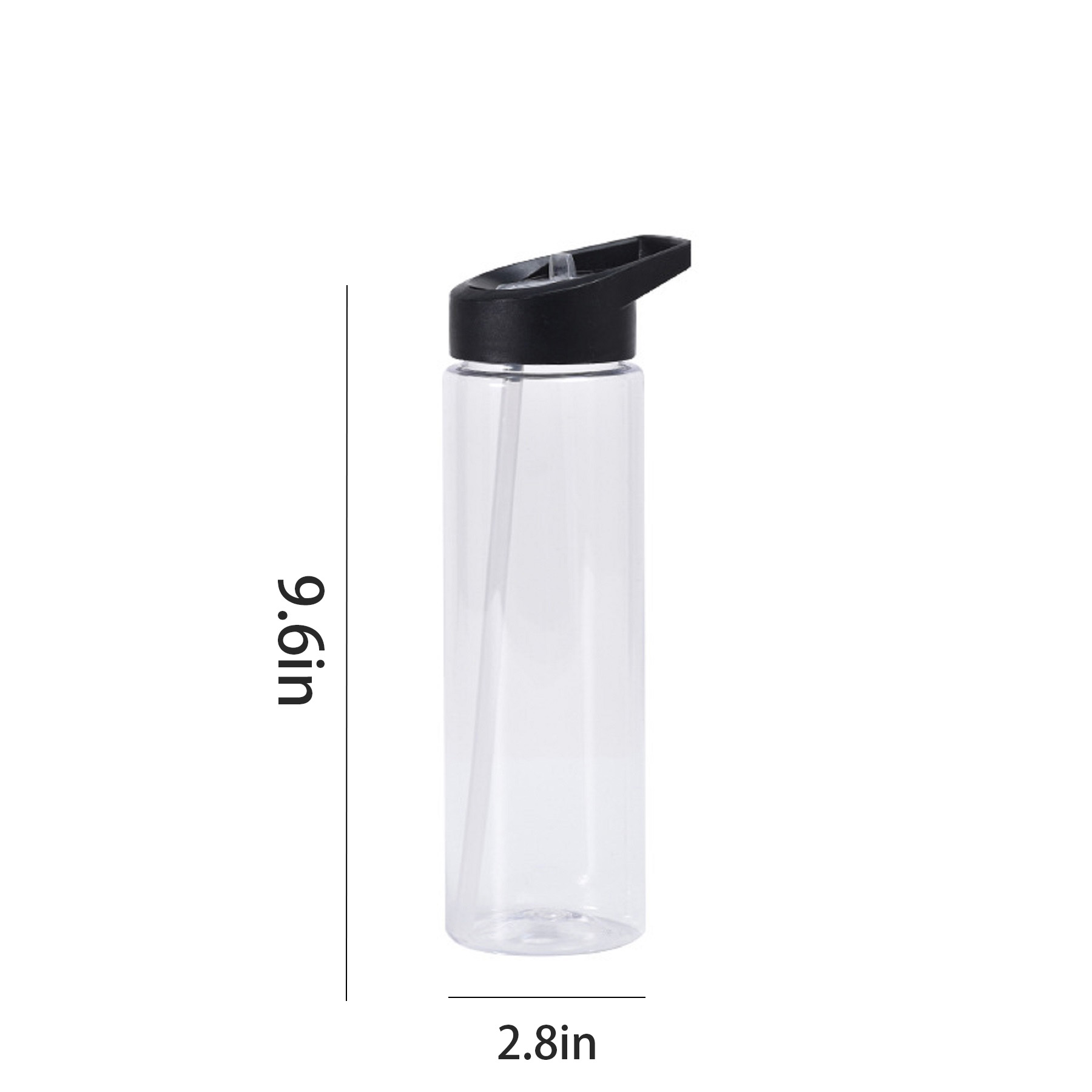 24 Oz. Slim Fit Water Bottle w/Flip Straw Lid 13