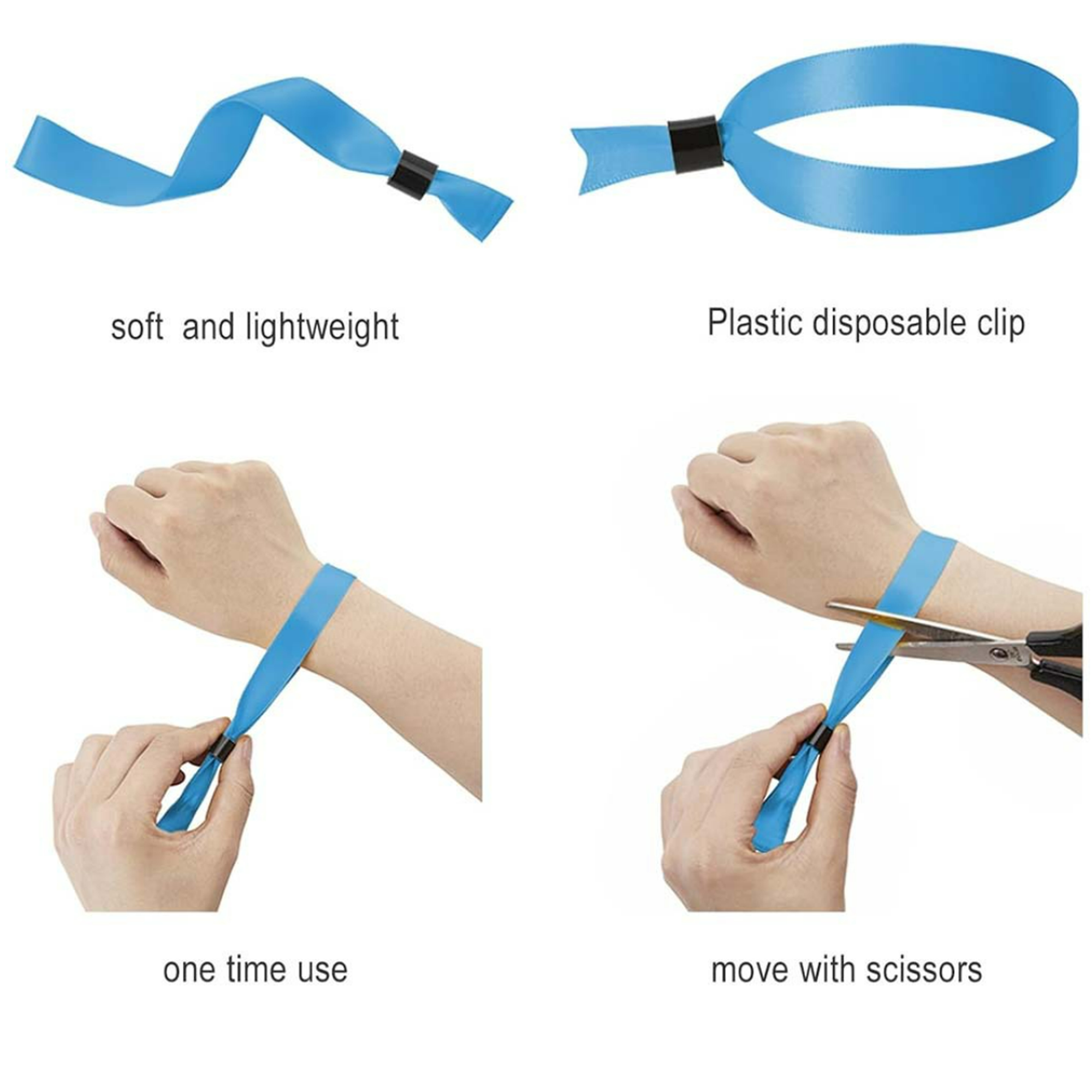 Custom Sublimated Woven Wristbands for Events with Lock Bead 1