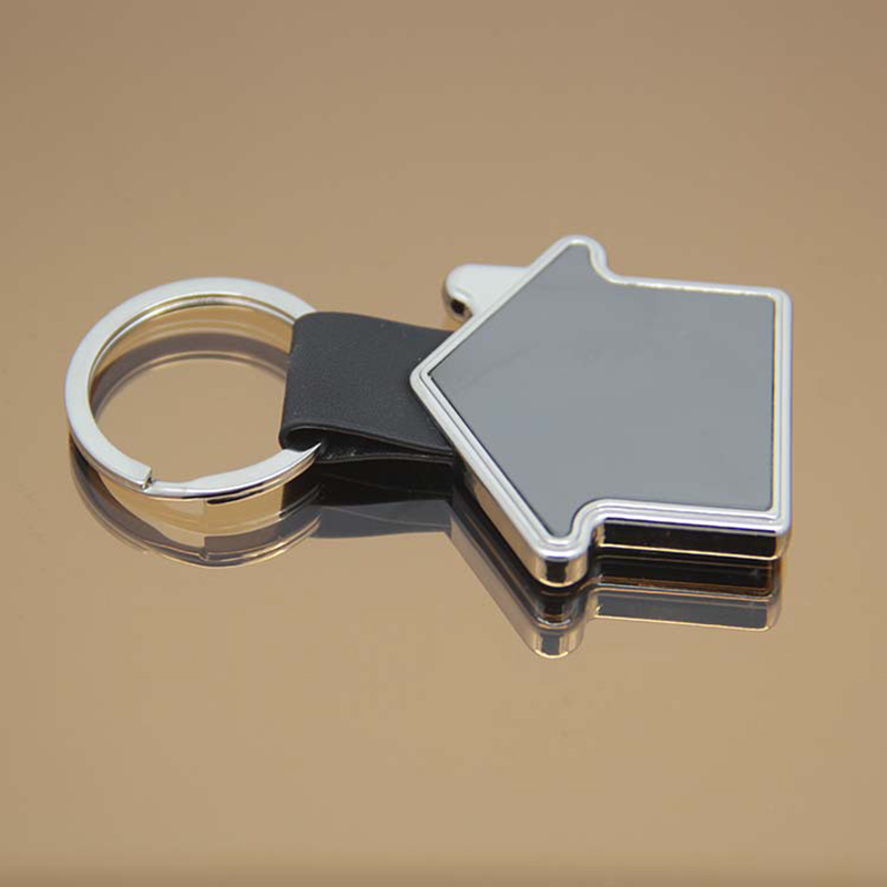 House Shape Metal Key Chain 1