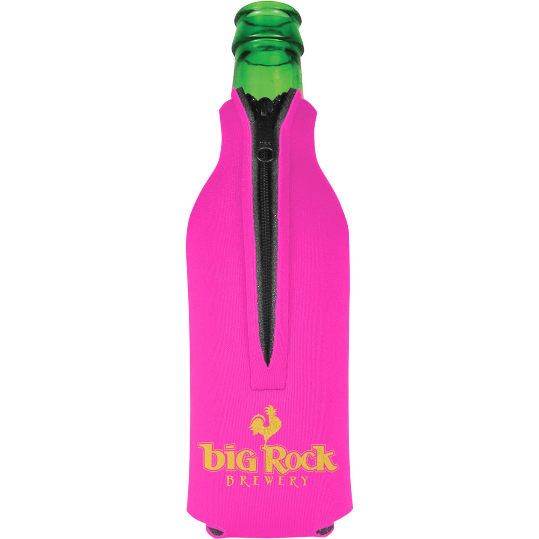 Bottle Zipper Scuba can cooler, custom koozie with logo imprint 12