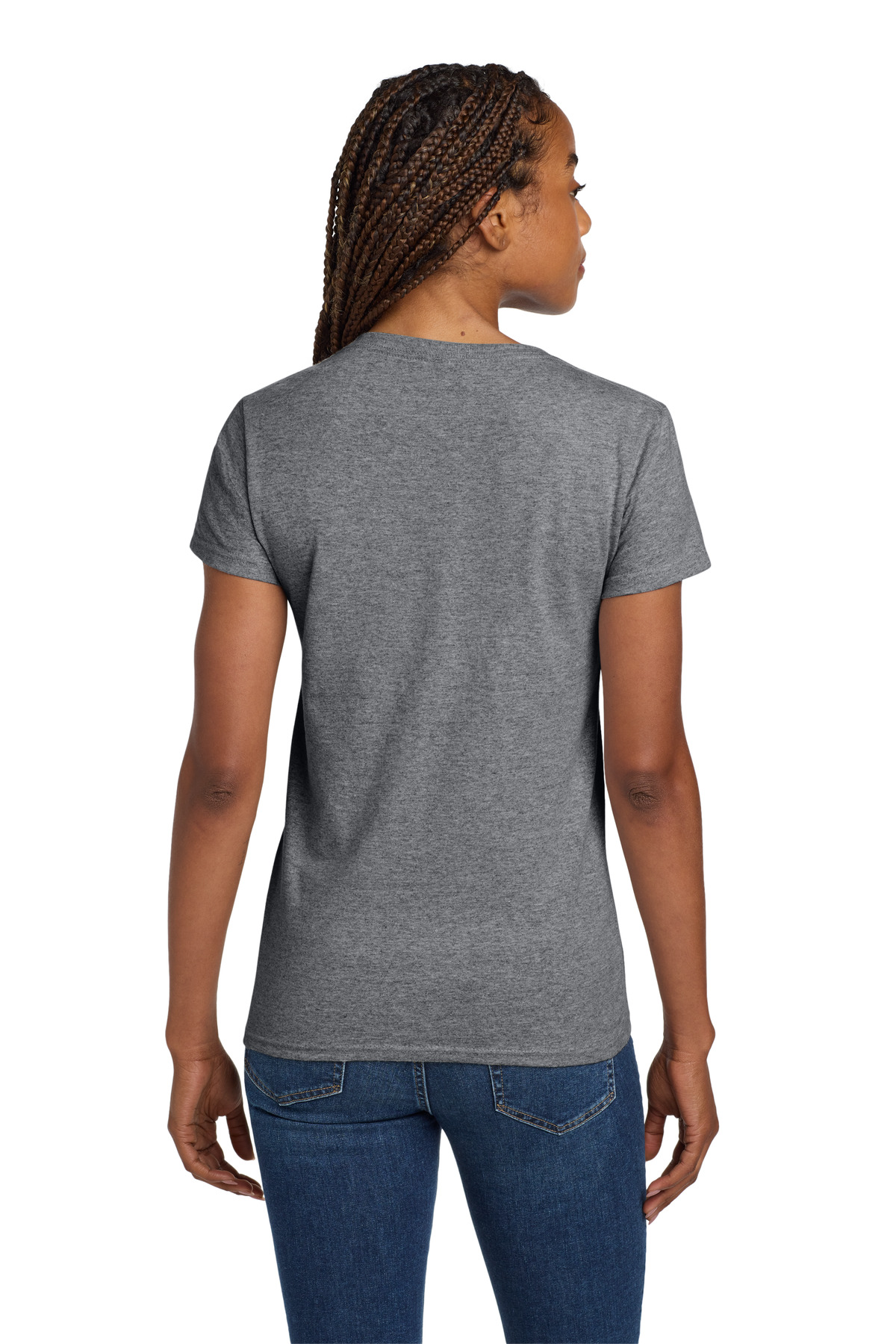 Gildan Women's Heavy Cotton 100% Cotton V-Neck T-Shirt. 5V00L 37